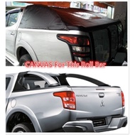 4x4 Sport Canvas Rear Cover MITSUBISHI TRITON NEW VGT 2015 - 2018 (Premium Quality)