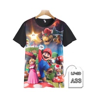 Mario Bross Clothes, Children's and Adult's Clothes, 3D Animation Game T-Shirts LP3D-A33 Fashion