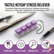 Mechanical Keyboard Switch Fidget Toy Clicky Keycap Stress Relief Button Keychain