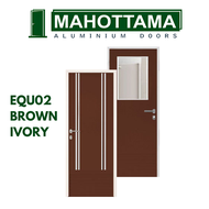 MAHOTTAMA - Pintu Kamar Mandi / Tidur Rumah Aluminium 80 x 200cm Rumah 1 Set Kusen Kunci Handle Engs