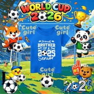 COD🚀New Kid's T-shirt imported|2026 FIFA WORLD CUP Girls' short-sleeved shirts|football jersey|soft 