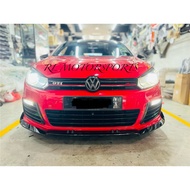 Volkswagen Golf mk6 R R20 front bumper Addon lip diffuser skirt body kit bodykit