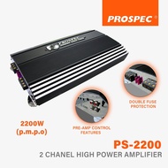 PROSPEC USC-2200 | 2 Channel High Power Amplifier | Car Amplifier Car Audio 2CH Amplifier