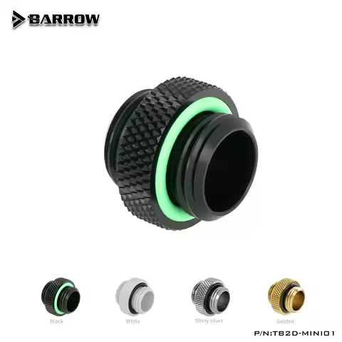 Barrow Male-Male G1/4" Mini Dual Extender Butted Fitting ,4 Colors ,For Pump Combine Reservoir Valve