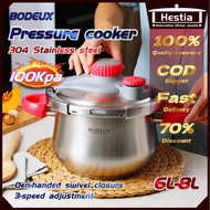 304 stainless steel pressure cooker 6L-8L household kitchen explosion-proof pressure cooker