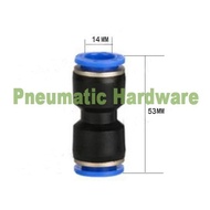 Straight Pneumatic Fitting Union hose size 14 mm x 14 mm PU - 14 KB71
