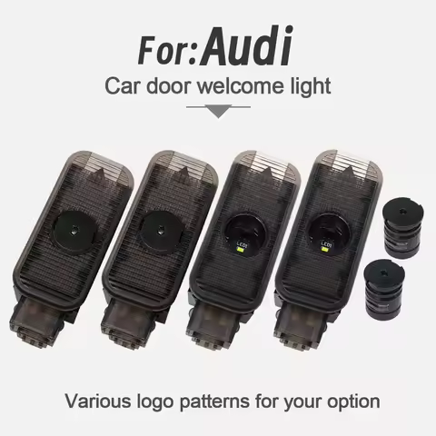 2PCS Car LED high-definition welcome light for Audi A1 A3 A4 A5 A6 A7 A8 Q3 Q5 Q7 Q8 projection ambi
