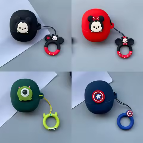 DIY Cartoon Silicone Soft Case Cover for QCY MeloBuds Pro True Wireless Bluetooth Earphone Protectiv