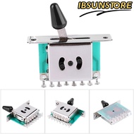 IBSUNSTORE Guitar Lever Switch, 5-Way Position Silver 5-Way Pickup Selector Switch, Durable Metal Gu