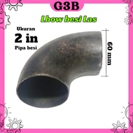 Elbow pipa besi 2 inch murah keni knee pipa las ukuran 2 inci elbo Lbow penyambung pipa besi besi 2 