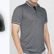 Men's Sports polo T-Shirt With Stretchy Crocodile T-Shirt With Striped Neckline