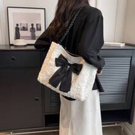 Medium Tote Bag Bow Decor Double Handle School Bag For Graduate, Teen Girls, Freshman, Sophomore, Ju