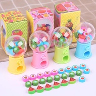[Bsmi: M74979] Arrive The Next Day Creative Stationery Student Gift Prize Eraser Capsule Toy Machine