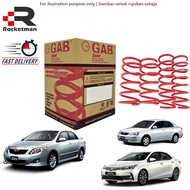 GAB SUPER SPORT LOWERED COIL SPRING SET TOYOTA COROLLA ALTIS ZRE172 ZZE142 ZZE122 (4PCS)