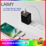 [HCM]Củ sạc nhanh cốc sạc nhanh Hoco C39 2 cổng USB màn hình LED hiển thị dòng điện 2.4A siêu bền đẹ