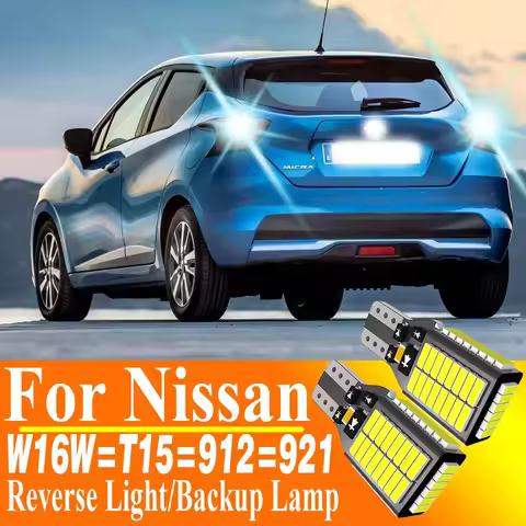 2x W16W T15 921 Led Canbus Reverse Light Bulb Backup Lamp For Nissan Micra Navara NP300 D40 Pathfind