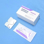 High-Quality 75Cm 12Pcs Vicryl PGA Surgical Suture Usp2-Usp4/0 With Needle For Pet Dog Teaching 7Da