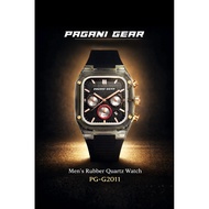 Pagani Gear Men's Rubber Quartz Watch PG-G2011
