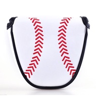 🇲🇾 New White Baseball Mallet Magnet Putter Cover Headcover Magnetic Closure Scotty Cameron Odyssey P