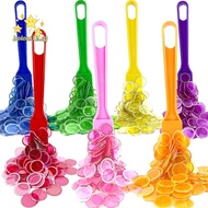 BOLONI12 A Set Magnetic Bingo Wand, 100 Metal Chips 17mm Magnetic Bingo Chips Set, Learning Activiti