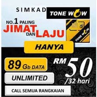 PADU GILA SPEED DIA 89GB / 4G PLUS & UNLIMITED CALL
