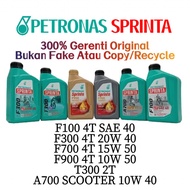 1L PETRONAS SPRINTA F700 F100 F300 F900 A700 SCOOTER T300 4T PETRONAS OIL ULTRAFLEX MINYAK HITAM ENG