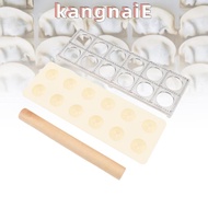 KANGNAI Ravioli Press Maker, 12 Cavity Plastic Ravioli Cutter, Dumpling Making Tool Aluminum Alloy P