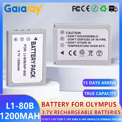 LI-80B LI80B Camera Battery 1200mAH Lithium Rechargeable Battery For Olympus T110 T-110 T100 T-100 X