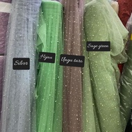 ✅ Kain Brukat Mewah Import / Kain Tile Meteran Mewah / Kain Tulle Mutiara Swarovski / Kain Brokat Me