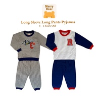 (1-6 Years) Pyjamas Baju Tidur Kids Sleepwear Children Nightwear Cotton baju budak perempuan |Baju Budak lelaki Set