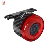 CY120 Carbon Fiber Smart Brake Taillight for Bicycle Automatic Wake-Up After Warning Back Light TYPE