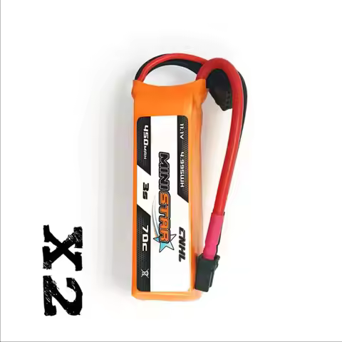 2PCS CNHL 3S 450mAh 11.1V Lipo Battery 70C MiniStar With XT30 Plug For Mini Quadcopter RC FPV