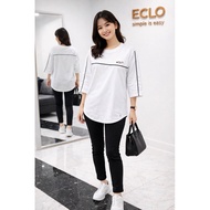 KATUN Women's T-shirt 7/8 ECLO cotton combed 24s cotton t shirt woman