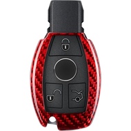 T-carbon Key Fob Cover Compatible with Mercedes Benz,Real Glass Fiber Key Fob Protector fits for Ben