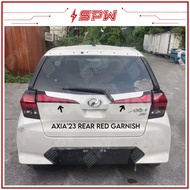 Perodua Axia (2023-2024) Rear Garnish Reflector Cover Tail Lamp Tail Light Taillamp Taillight Tailla