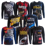 (HARGA BORONG) Baju Mancing Jersey Dewasa Lengan Panjang / Men Fishing Long Sleeves /Baju Pancing Abu Garcia Rapala  LTX