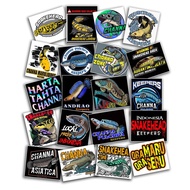 Snakehead fierce channa iwak sticker