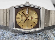 นาฬิกา Citizen automatic caliber 8200 จากปี 1970 สภาพสวยมาก หน้าปัดสีทอง