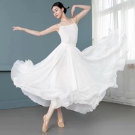 720 Degree Double White Chiffon Dance Skirt