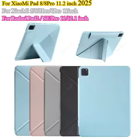Y folding Funda for Xiaomi Mi Pad 8 11.2 Case 2025 for XiaoMI 6 5 11inch for Redmi Pad 2 SE 11 12.1 