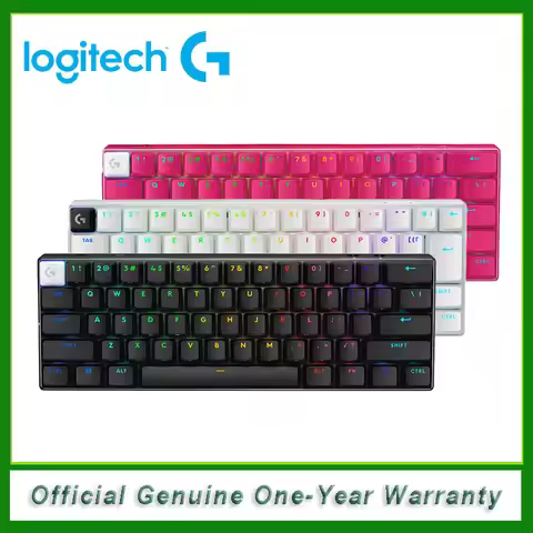Logitech G PRO X 60 Lightspeed Wireless Gaming Keyboard, Ultra Compact TKL 60% Mechanical Keyboard f