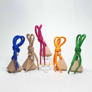 8 Ml Hanging Perfume Glass Bottle Triangular Wooden Lid Box / Glass Bottle / Perfume Glass Bottle / 