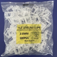 Ceramic Leveler Leveler White Base Clip Wall-Mounted Floor Tile Disposable Leveler Red Pin