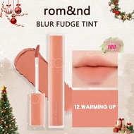 BLUR FUDGE TINT 12 Warm Tone 0.17oz, Romand Liquid Lipstick, Lip Tint, Matte Lip Gloss, Creamy Textu