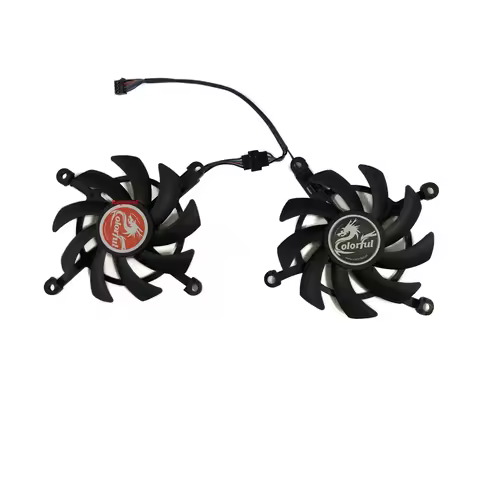 2Pcs/Set Graphics Card Fan,GPU Cooler,For Colorful RTX 2060 SUPER,For Colorful GTX 1660 SUPER 6G,For