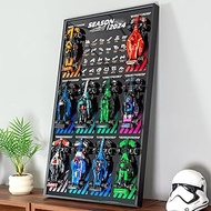 WETCEAOM Display Wallboard for Lego Speed Champions 10-in-1 F1 Car 77242,77243,77244,77245,77246,772