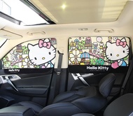 [🇹🇭พร้อมส่งจากร้านไทย] ลิขสิทธิ์แท้💯% Sanrio HELLO KITTY ผ้าม่านคิตตี้กันแดดในรถ ทีกันแดดในรถยนต์ ผ้าอุปกรณ์แต่งรถคิตตี้