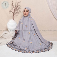 RF Nabilla - COD Mukena Dewasa Bunga Sakura Bordir 3in1 Katun Premium Jumbo