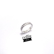 Authentic 925 Silver Ring with White Gold Plating - Ring Authentic 925 Silver Shimmerdaun