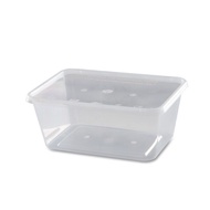 FR1000 (1000ml) Rectangle Plastic Container 50pcs FR1000 (1000ml)长形塑料容器